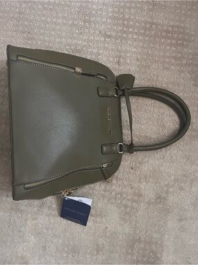 Olive Green Adrienne Vittadini Tote Handbag